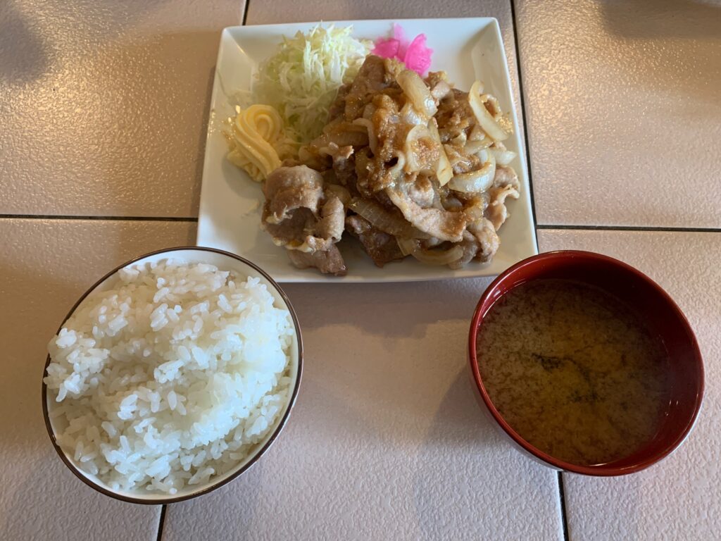 生姜焼き定食の画像