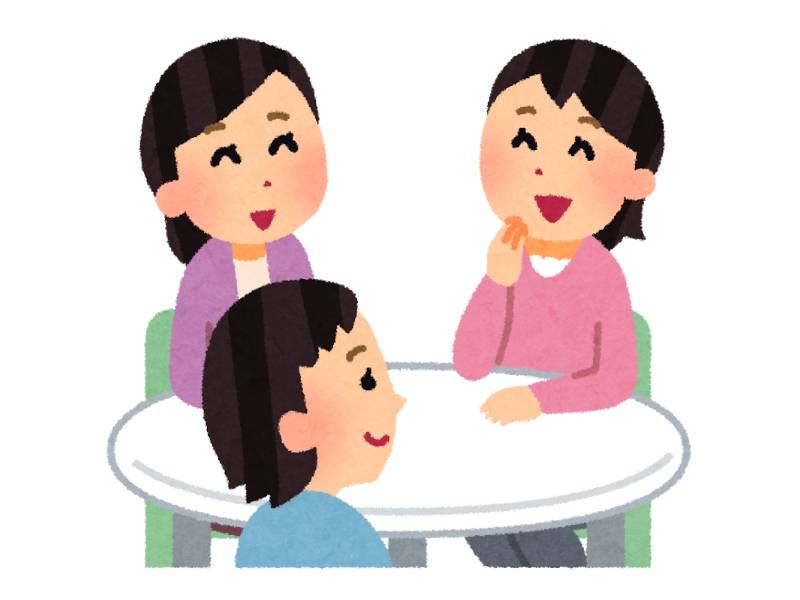 茶話会　イラスト