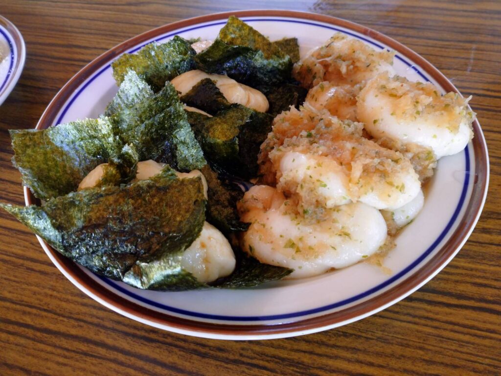 磯辺焼き風と辛味だいこん