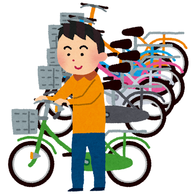 自転車置き場のイラスト