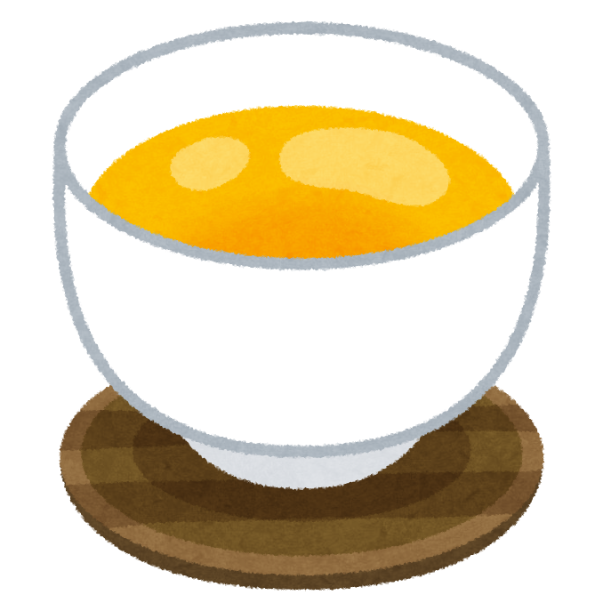 黄色いお茶のイラスト