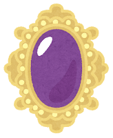 ブローチのイラスト
