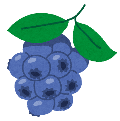ブルーベリーのイラスト