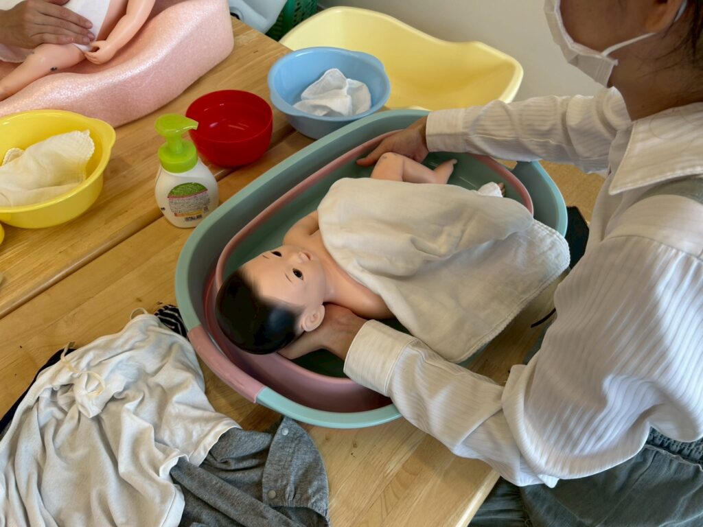 沐浴体験中