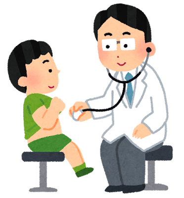 小児科検診のイラスト