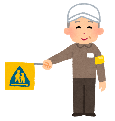 緑のおばさんのイラスト(おじいさん)