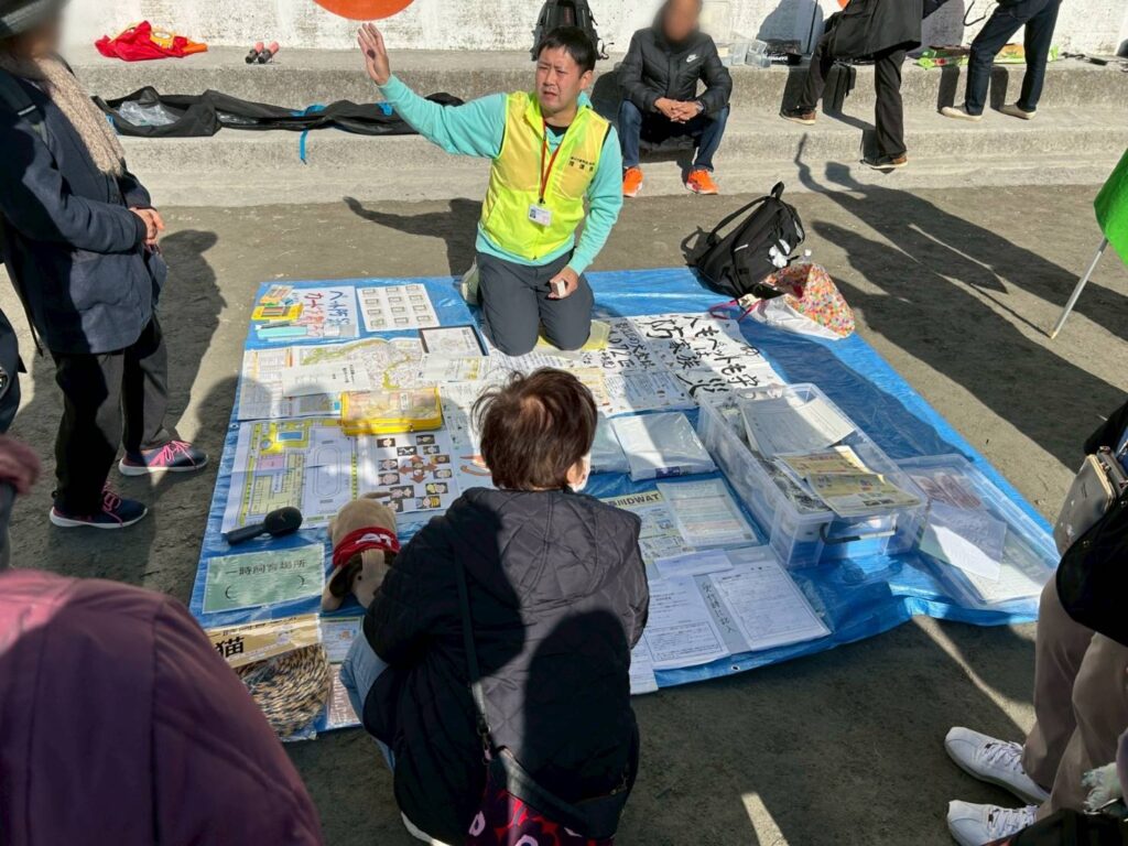 ペット防災のブース(今出敬太郎さん)