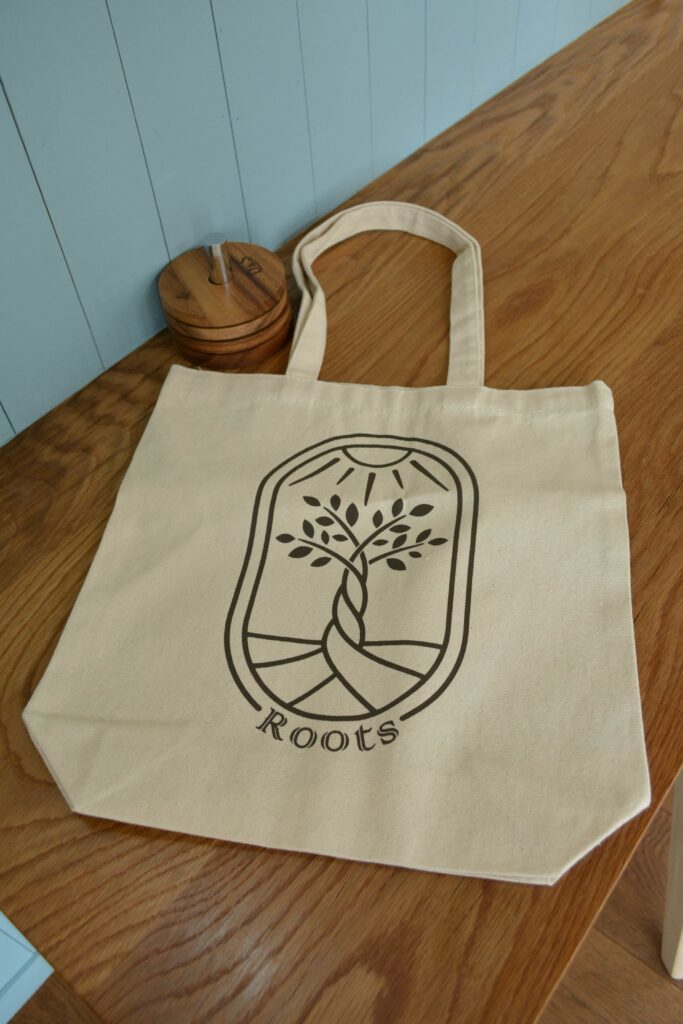 Rootsロゴ入りトートバッグ