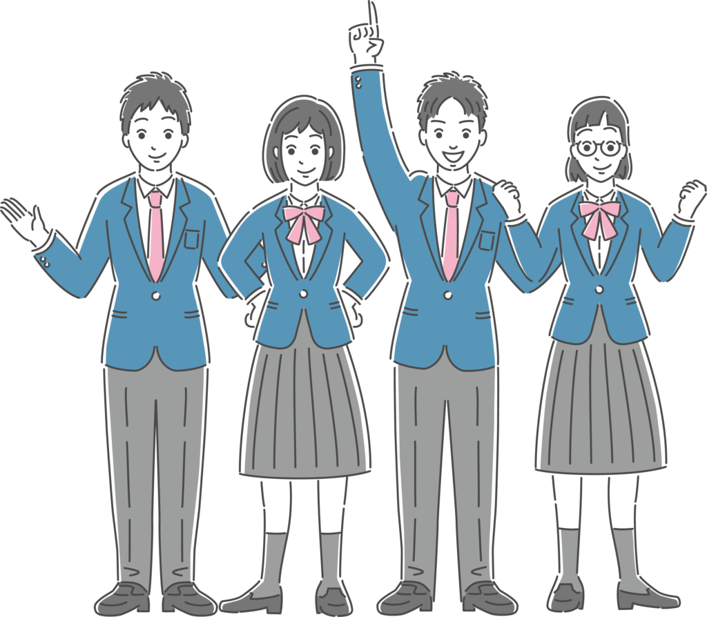 4人の学生たち