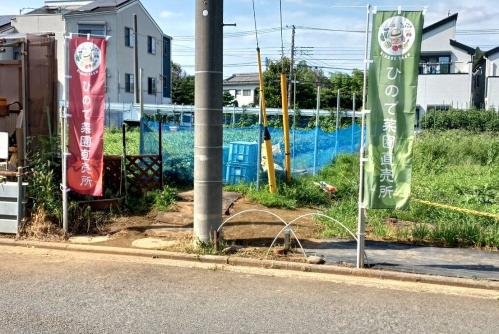 ひので菜園の新しいのぼり