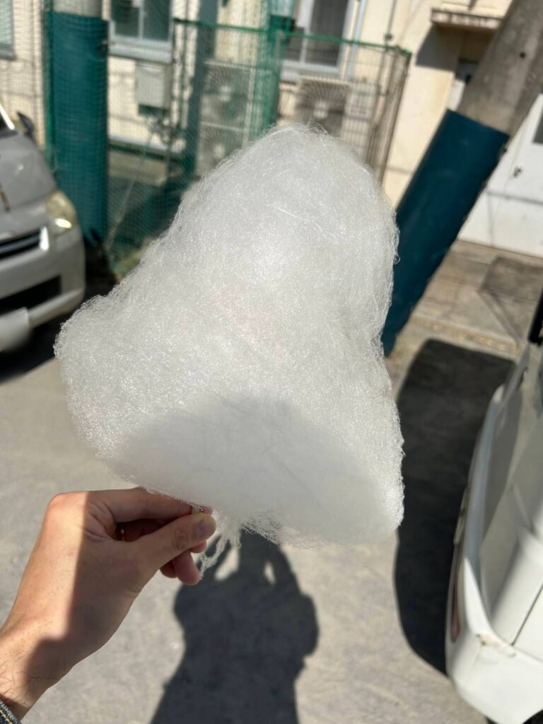 会場で販売されていたわたあめ
